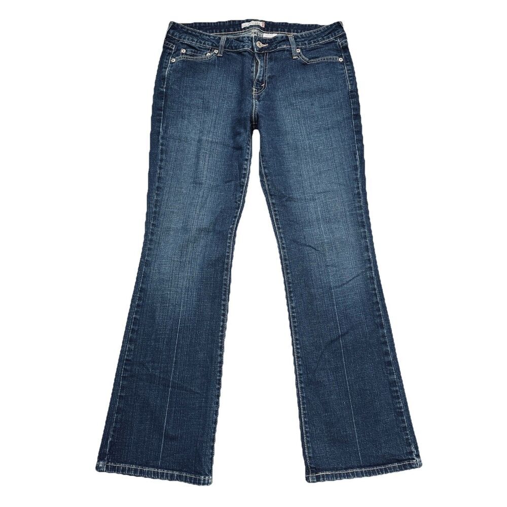 Y2K Levis 545 Low Bootcut Jeans 10/12 (32x30) Blue Denim Stretch Womens